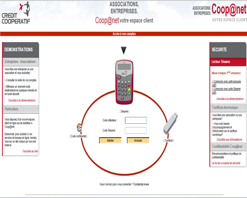 Page d'accueil Coopanet