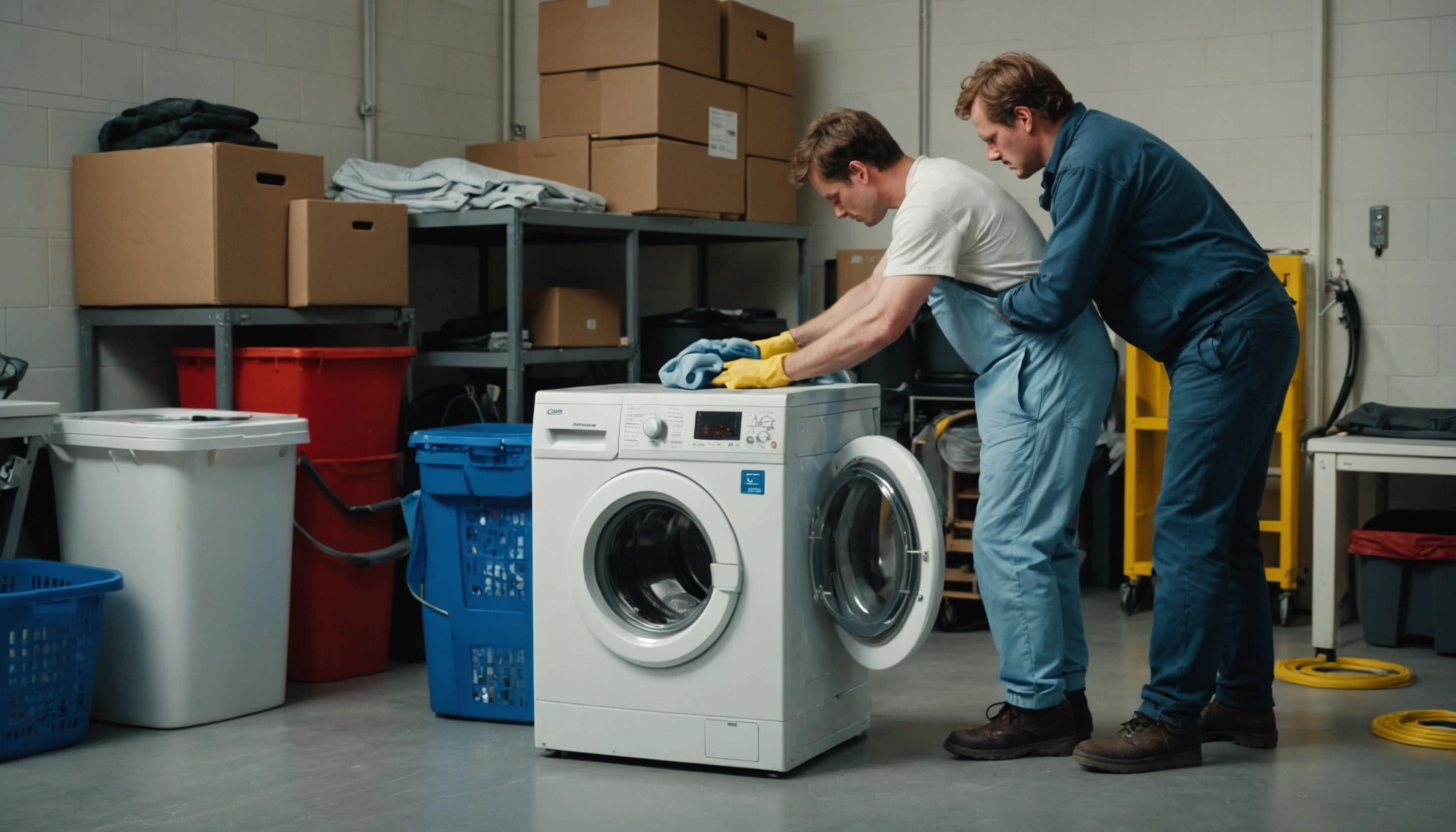 peut on coucher une machine à laver