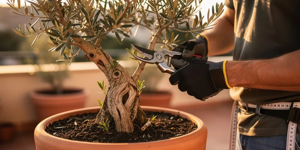 tailler un olivier en pot