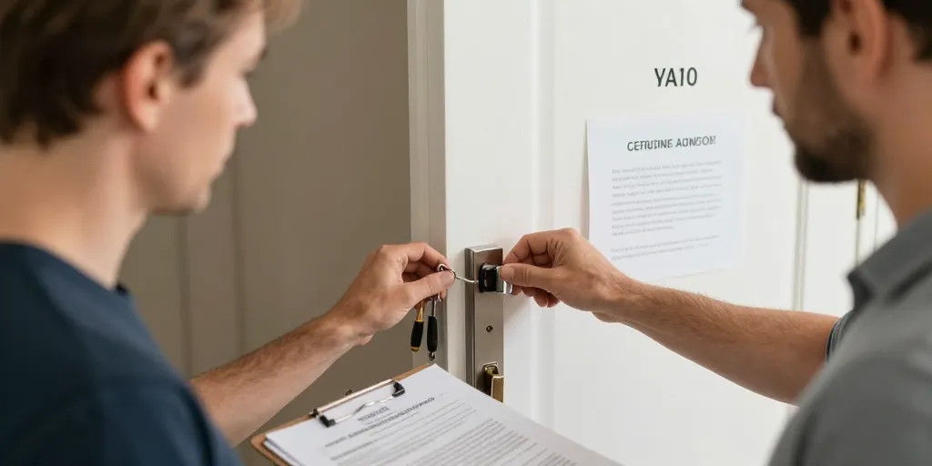 changement de serrure par le locataire