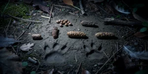 crottes d'animaux nocturnes