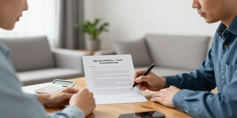 exemple conditions particulières bail location