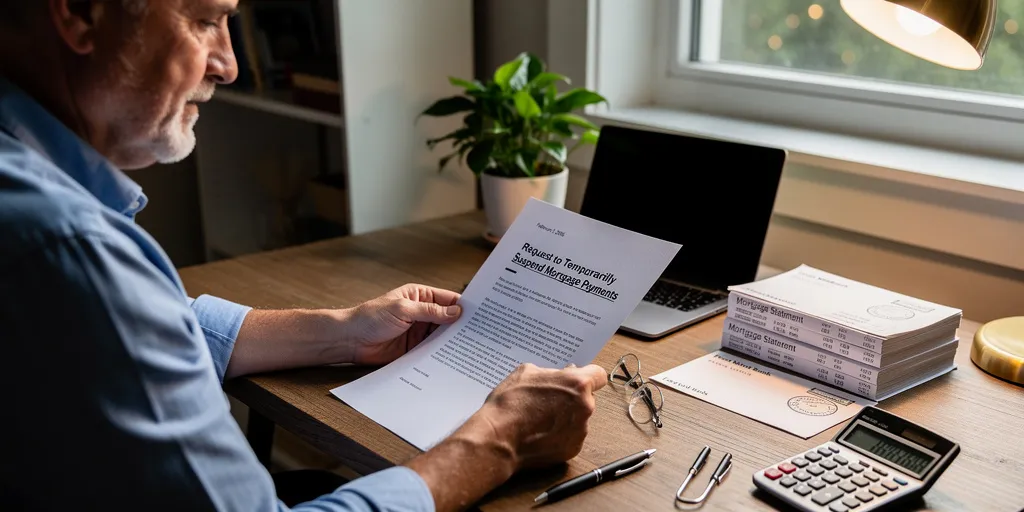 modele demande de suspension de pret immobilier