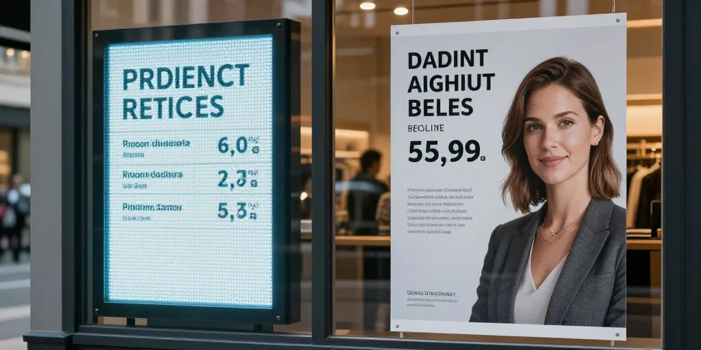 affiche vitrine immobilier