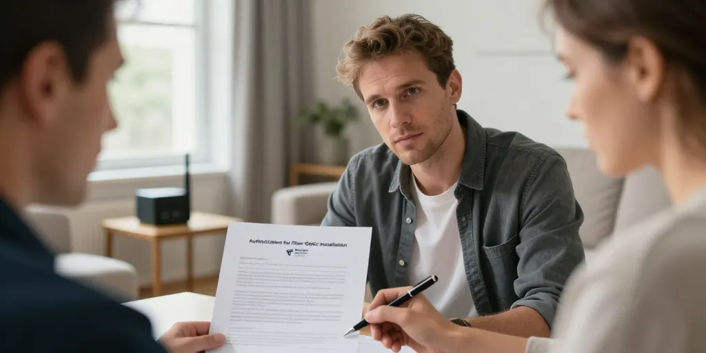 modèle lettre autorisation propriétaire fibre optique