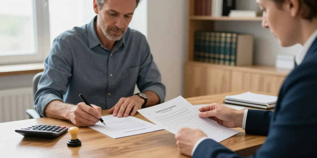 frais de notaire pour un divorce par consentement mutuel