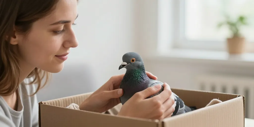 bébé pigeon